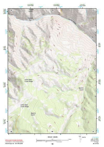 45114SE Page 78 Bighorn Crags Topo Preview 1