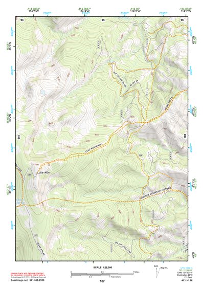 45114SE Page 107 Bighorn Crags Topo Preview 1