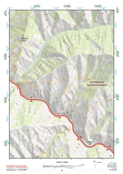 45114SW Page 2 Bighorn Crags Topo Preview 1