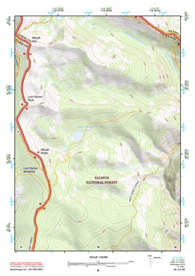 45114SW Page 6 Bighorn Crags Topo Preview 1