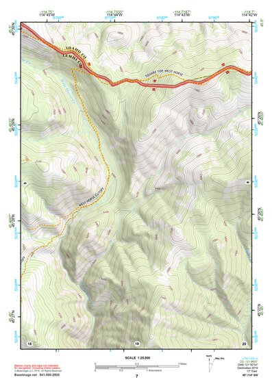 45114SW Page 7 Bighorn Crags Topo Preview 1