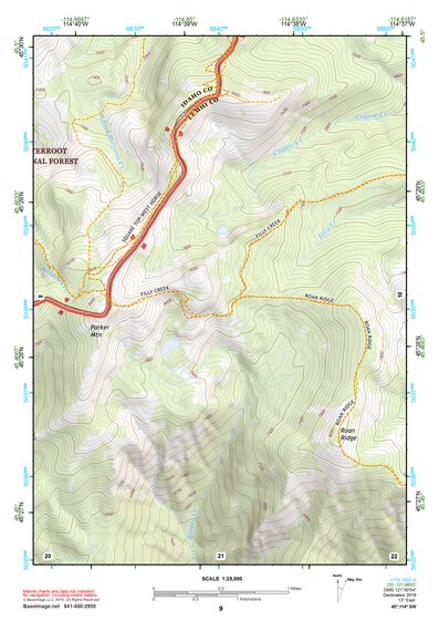 45114SW Page 9 Bighorn Crags Topo Preview 1