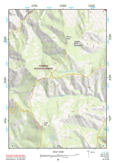 45114SW Page 14 Bighorn Crags Topo Preview 1