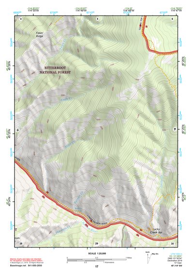 45114SW Page 17 Bighorn Crags Topo Preview 1