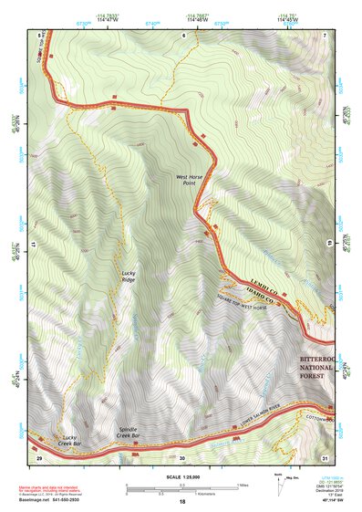 45114SW Page 18 Bighorn Crags Topo Preview 1