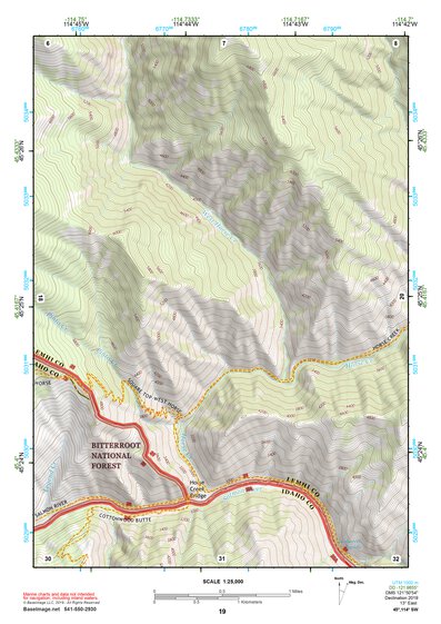 45114SW Page 19 Bighorn Crags Topo Preview 1