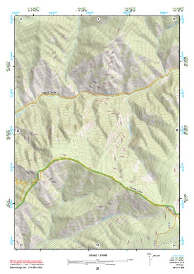45114SW Page 21 Bighorn Crags Topo Preview 1