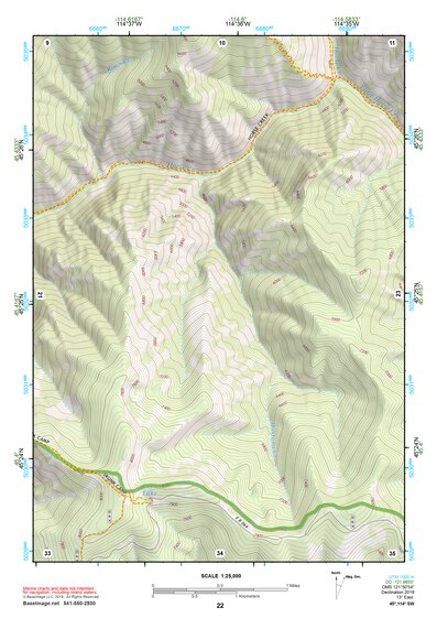 45114SW Page 22 Bighorn Crags Topo Preview 1