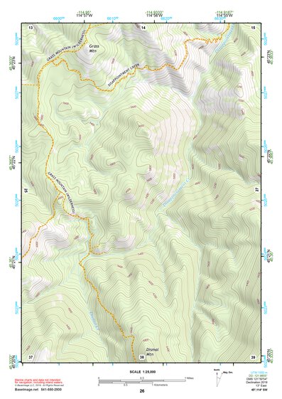 45114SW Page 26 Bighorn Crags Topo Preview 1