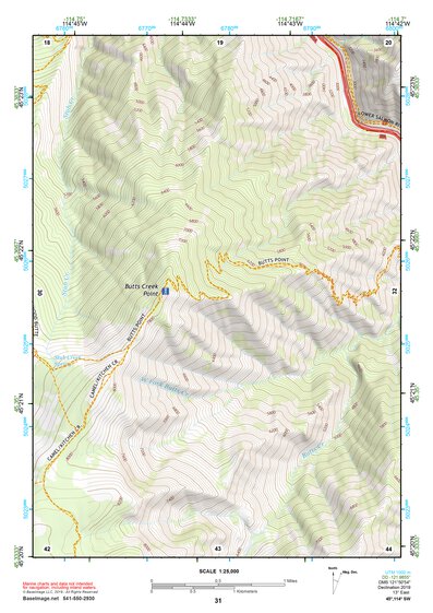 45114SW Page 31 Bighorn Crags Topo Preview 1