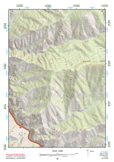 45114SW Page 33 Bighorn Crags Topo Preview 1