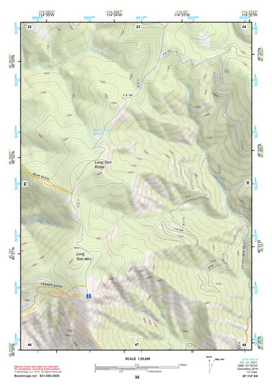 45114SW Page 35 Bighorn Crags Topo Preview 1