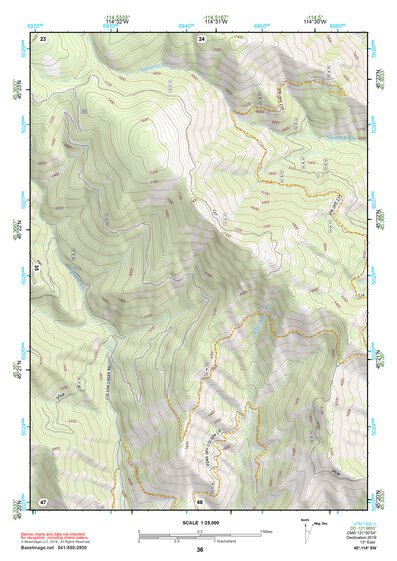 45114SW Page 36 Bighorn Crags Topo Preview 1