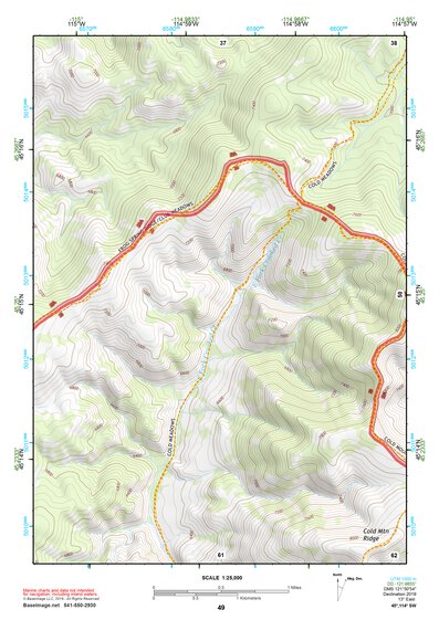 45114SW Page 49 Bighorn Crags Topo Preview 1