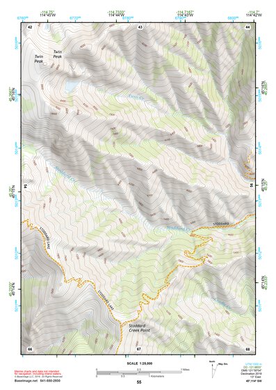 45114SW Page 55 Bighorn Crags Topo Preview 1