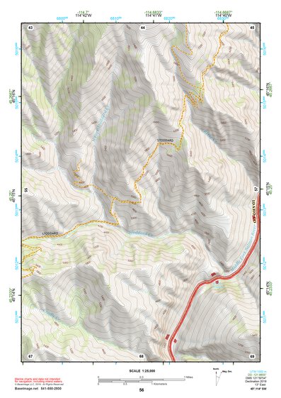 45114SW Page 56 Bighorn Crags Topo Preview 1