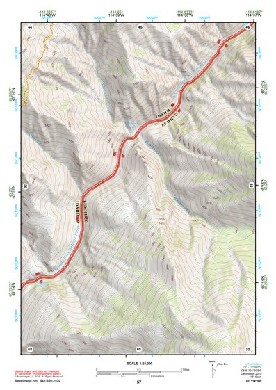 45114SW Page 57 Bighorn Crags Topo Preview 1