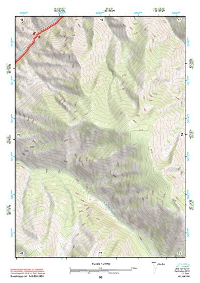 45114SW Page 58 Bighorn Crags Topo Preview 1