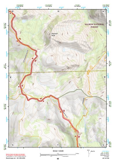 45114SW Page 65 Bighorn Crags Topo Preview 1