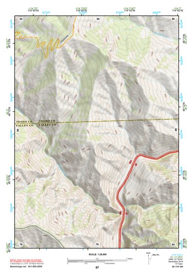 45114SW Page 67 Bighorn Crags Topo Preview 1