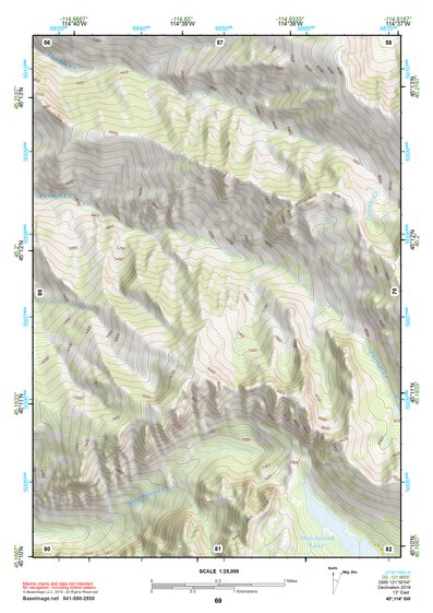 45114SW Page 69 Bighorn Crags Topo Preview 1