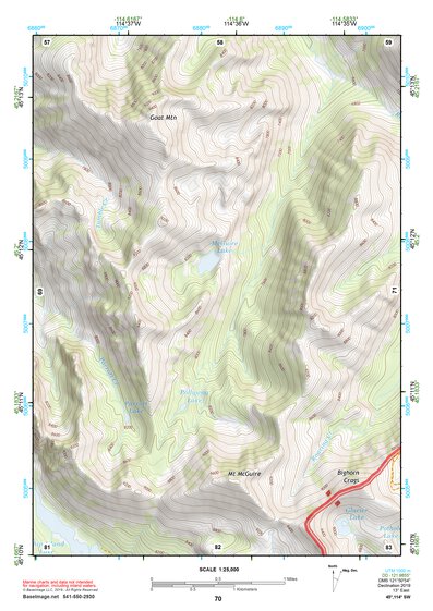 45114SW Page 70 Bighorn Crags Topo Preview 1