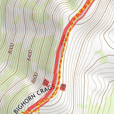 45114SW Page 71 Bighorn Crags Topo Preview 2