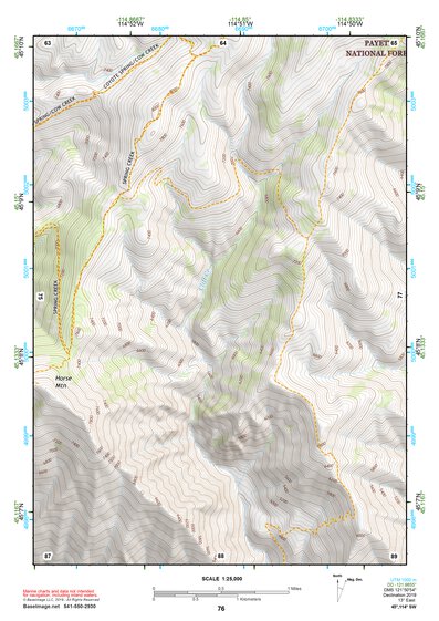 45114SW Page 76 Bighorn Crags Topo Preview 1