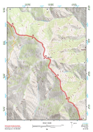 45114SW Page 78 Bighorn Crags Topo Preview 1