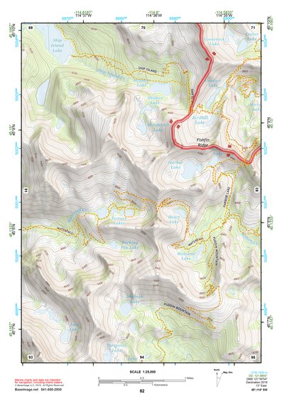 45114SW Page 82 Bighorn Crags Topo Preview 1