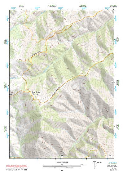 45114SW Page 85 Bighorn Crags Topo Preview 1