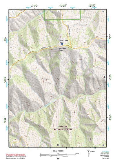 45114SW Page 86 Bighorn Crags Topo Preview 1
