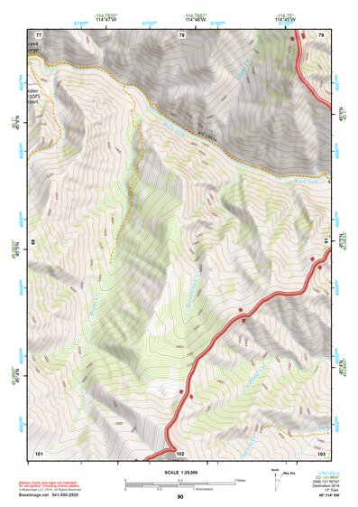 45114SW Page 90 Bighorn Crags Topo Preview 1