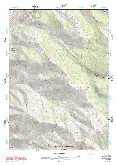 45114SW Page 92 Bighorn Crags Topo Preview 1