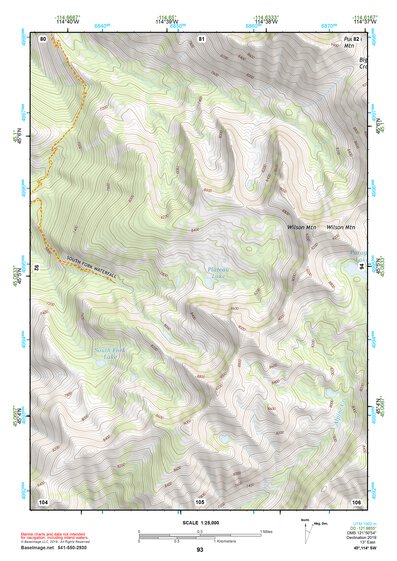 45114SW Page 93 Bighorn Crags Topo Preview 1