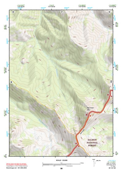45114SW Page 99 Bighorn Crags Topo Preview 1
