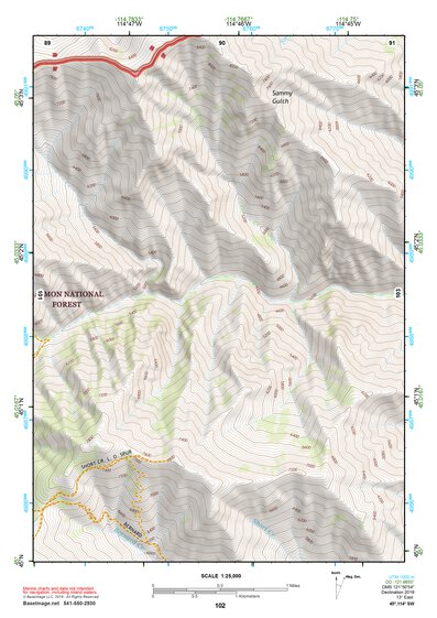 45114SW Page 102 Bighorn Crags Topo Preview 1