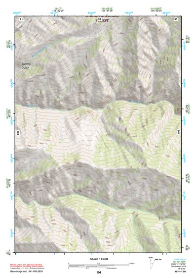 45114SW Page 104 Bighorn Crags Topo Preview 1