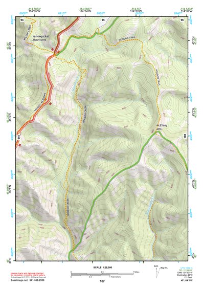 45114SW Page 107 Bighorn Crags Topo Preview 1