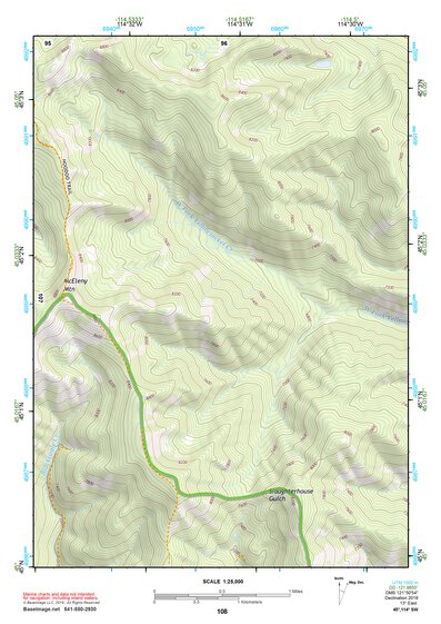 45114SW Page 108 Bighorn Crags Topo Preview 1