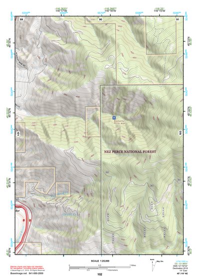45116NE Page 102 Grangeville Topo Preview 1