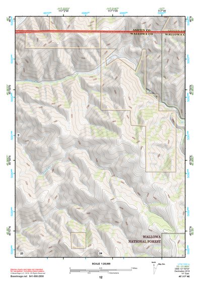45117NE Page 12 Wallowa Topo Preview 1