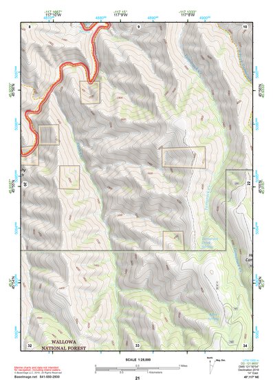 45117NE Page 21 Wallowa Topo Preview 1