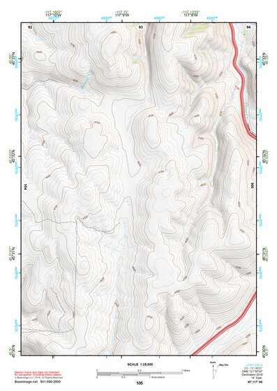 45117NE Page 105 Wallowa Topo Preview 1