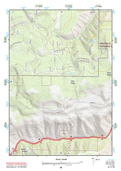 45117NW Page 24 Wallowa Topo Preview 1