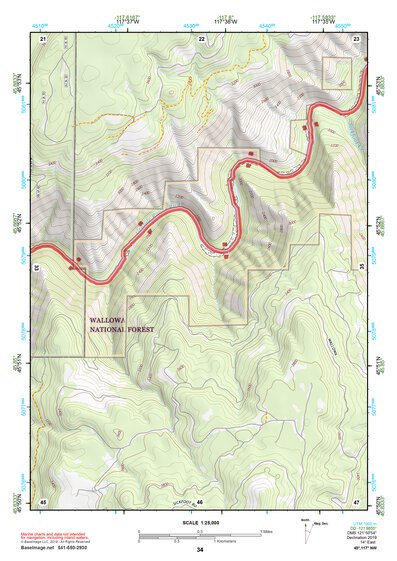 45117NW Page 34 Wallowa Topo Preview 1