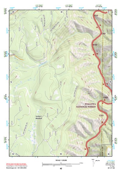 45117NW Page 42 Wallowa Topo Preview 1