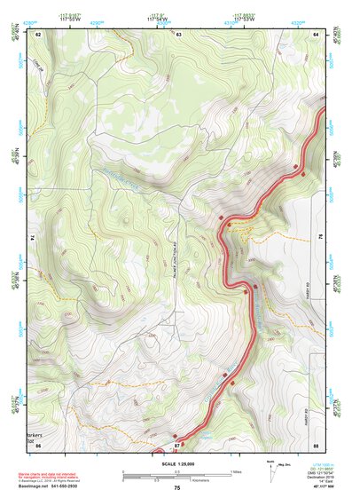 45117NW Page 75 Wallowa Topo Preview 1