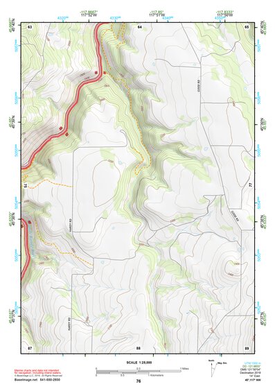 45117NW Page 76 Wallowa Topo Preview 1