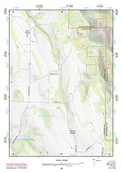 45117NW Page 78 Wallowa Topo Preview 1